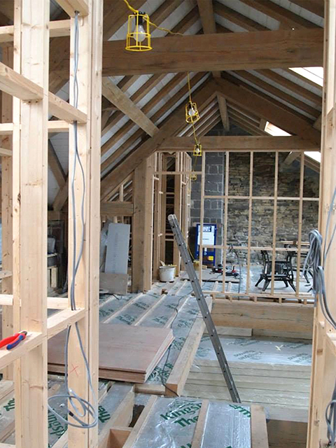 Interior of barn conversion at Eldwick, Bingley, West Yorkshire by J and M Jeffery interior of barn conversion, eldwick, bingley, west yorkshire