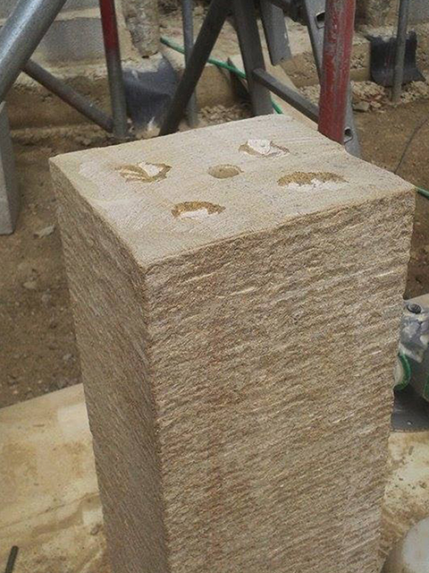 custom stonework, stone window frames